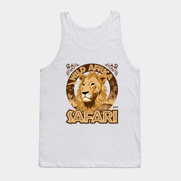 Wild Africa Safari, African lion, Tank Top by ArtMofid